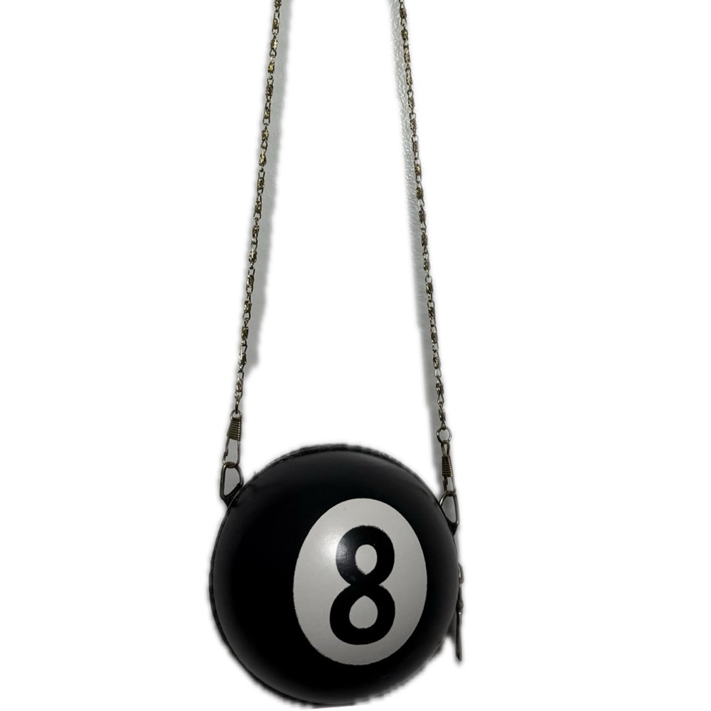 Black 8 Ball Crossbody Bag